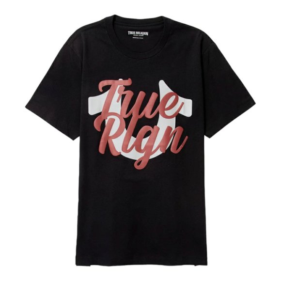 True Religion Other - New True Religion Script Horseshoe Logo Short Sleeve T-Shirt Men's